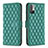 Funda de Cuero Cartera con Soporte Carcasa B19F para Xiaomi Redmi Note 10 5G Verde