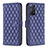 Funda de Cuero Cartera con Soporte Carcasa B19F para Xiaomi Redmi Note 11 Pro 4G Azul