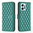 Funda de Cuero Cartera con Soporte Carcasa B20F para Xiaomi Redmi Note 12 4G Verde