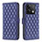 Funda de Cuero Cartera con Soporte Carcasa B20F para Xiaomi Redmi Note 13 5G Azul