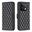 Funda de Cuero Cartera con Soporte Carcasa B20F para Xiaomi Redmi Note 13 5G Negro