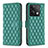 Funda de Cuero Cartera con Soporte Carcasa B20F para Xiaomi Redmi Note 13 5G Verde