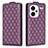 Funda de Cuero Cartera con Soporte Carcasa B20F para Xiaomi Redmi Note 13 Pro+ Plus 5G Morado