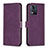 Funda de Cuero Cartera con Soporte Carcasa B21F para Motorola Moto E13 Morado