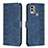 Funda de Cuero Cartera con Soporte Carcasa B21F para Nokia C22 Azul