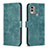 Funda de Cuero Cartera con Soporte Carcasa B21F para Nokia C22 Verde