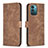 Funda de Cuero Cartera con Soporte Carcasa B21F para Nokia G11 Marron