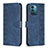 Funda de Cuero Cartera con Soporte Carcasa B21F para Nokia G21 Azul