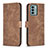 Funda de Cuero Cartera con Soporte Carcasa B21F para Nokia G22 Marron