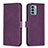 Funda de Cuero Cartera con Soporte Carcasa B21F para Nokia G22 Morado