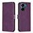 Funda de Cuero Cartera con Soporte Carcasa B21F para Xiaomi Poco C65 Morado