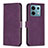 Funda de Cuero Cartera con Soporte Carcasa B21F para Xiaomi Redmi Note 13 Pro 5G Morado