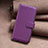 Funda de Cuero Cartera con Soporte Carcasa B22F para Nokia C210 Morado