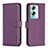 Funda de Cuero Cartera con Soporte Carcasa B22F para Oppo A2 5G Morado