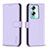 Funda de Cuero Cartera con Soporte Carcasa B22F para Oppo A2 5G Purpura Claro