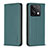 Funda de Cuero Cartera con Soporte Carcasa B22F para Xiaomi Redmi Note 13 5G Verde