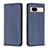 Funda de Cuero Cartera con Soporte Carcasa B23F para Google Pixel 8a 5G Azul