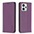 Funda de Cuero Cartera con Soporte Carcasa B23F para Motorola Moto G13 Morado