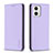 Funda de Cuero Cartera con Soporte Carcasa B23F para Motorola Moto G73 5G Purpura Claro