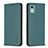 Funda de Cuero Cartera con Soporte Carcasa B23F para Nokia C12 Pro Verde