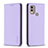 Funda de Cuero Cartera con Soporte Carcasa B23F para Nokia C22 Purpura Claro