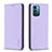 Funda de Cuero Cartera con Soporte Carcasa B23F para Nokia G11 Purpura Claro