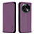 Funda de Cuero Cartera con Soporte Carcasa B23F para Oppo Find X6 Pro 5G Morado