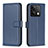 Funda de Cuero Cartera con Soporte Carcasa B24F para Xiaomi Redmi Note 13 5G Azul