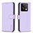 Funda de Cuero Cartera con Soporte Carcasa B24F para Xiaomi Redmi Note 13 5G Purpura Claro