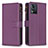 Funda de Cuero Cartera con Soporte Carcasa B25F para Motorola Moto E13 Morado