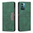 Funda de Cuero Cartera con Soporte Carcasa B26F para Nokia G11 Verde