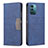 Funda de Cuero Cartera con Soporte Carcasa B26F para Nokia G21 Azul