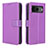 Funda de Cuero Cartera con Soporte Carcasa BY1 para Google Pixel 8 5G Morado