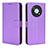 Funda de Cuero Cartera con Soporte Carcasa BY1 para Huawei Enjoy 50 Pro Morado