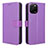 Funda de Cuero Cartera con Soporte Carcasa BY1 para Huawei Enjoy 50z Morado