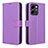 Funda de Cuero Cartera con Soporte Carcasa BY1 para Huawei Honor 80 SE 5G Morado