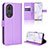 Funda de Cuero Cartera con Soporte Carcasa BY1 para Huawei Nova 9 Morado