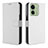 Funda de Cuero Cartera con Soporte Carcasa BY1 para Motorola Moto Edge 40 5G Blanco