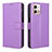 Funda de Cuero Cartera con Soporte Carcasa BY1 para Motorola Moto G Stylus (2023) 4G Morado