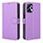 Funda de Cuero Cartera con Soporte Carcasa BY1 para Motorola Moto G13 Morado