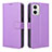 Funda de Cuero Cartera con Soporte Carcasa BY1 para Motorola Moto G53j 5G Morado