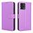 Funda de Cuero Cartera con Soporte Carcasa BY1 para Motorola Moto G72 Morado