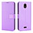 Funda de Cuero Cartera con Soporte Carcasa BY1 para Nokia C100 Morado