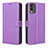 Funda de Cuero Cartera con Soporte Carcasa BY1 para Nokia C210 Morado