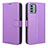 Funda de Cuero Cartera con Soporte Carcasa BY1 para Nokia G22 Morado