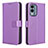 Funda de Cuero Cartera con Soporte Carcasa BY1 para Nokia X30 5G Morado