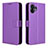 Funda de Cuero Cartera con Soporte Carcasa BY1 para Nothing Phone 2 Morado