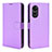 Funda de Cuero Cartera con Soporte Carcasa BY1 para Oppo A1 5G Morado