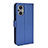 Funda de Cuero Cartera con Soporte Carcasa BY1 para Oppo F21 Pro 5G Azul