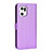 Funda de Cuero Cartera con Soporte Carcasa BY1 para Oppo Find X5 Pro 5G Morado